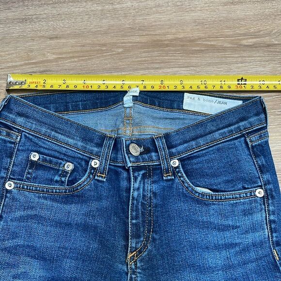 Rag & Bone Raw Hem Skinny Ankle Jeans Sz 25 - Picture 9 of 11